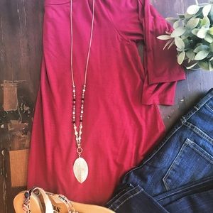 Burgundy Tunic